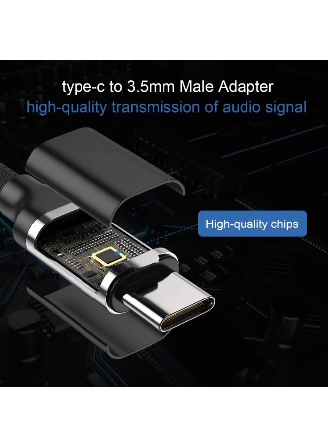 إيغويل كابل AUX إلى USB C، USB C إلى مقبس صوت AUX 3.5 مم، متوافق مع أنظمة الصوت في السيارة لـ iPhone 17 16 Pro Max 15 Pro Max، Samsung Galaxy S24 S23 S22 S21 Note 20، Pixel 4 5 XL، iPad Pro، 2 متر، 2 عبوة. - Image 4